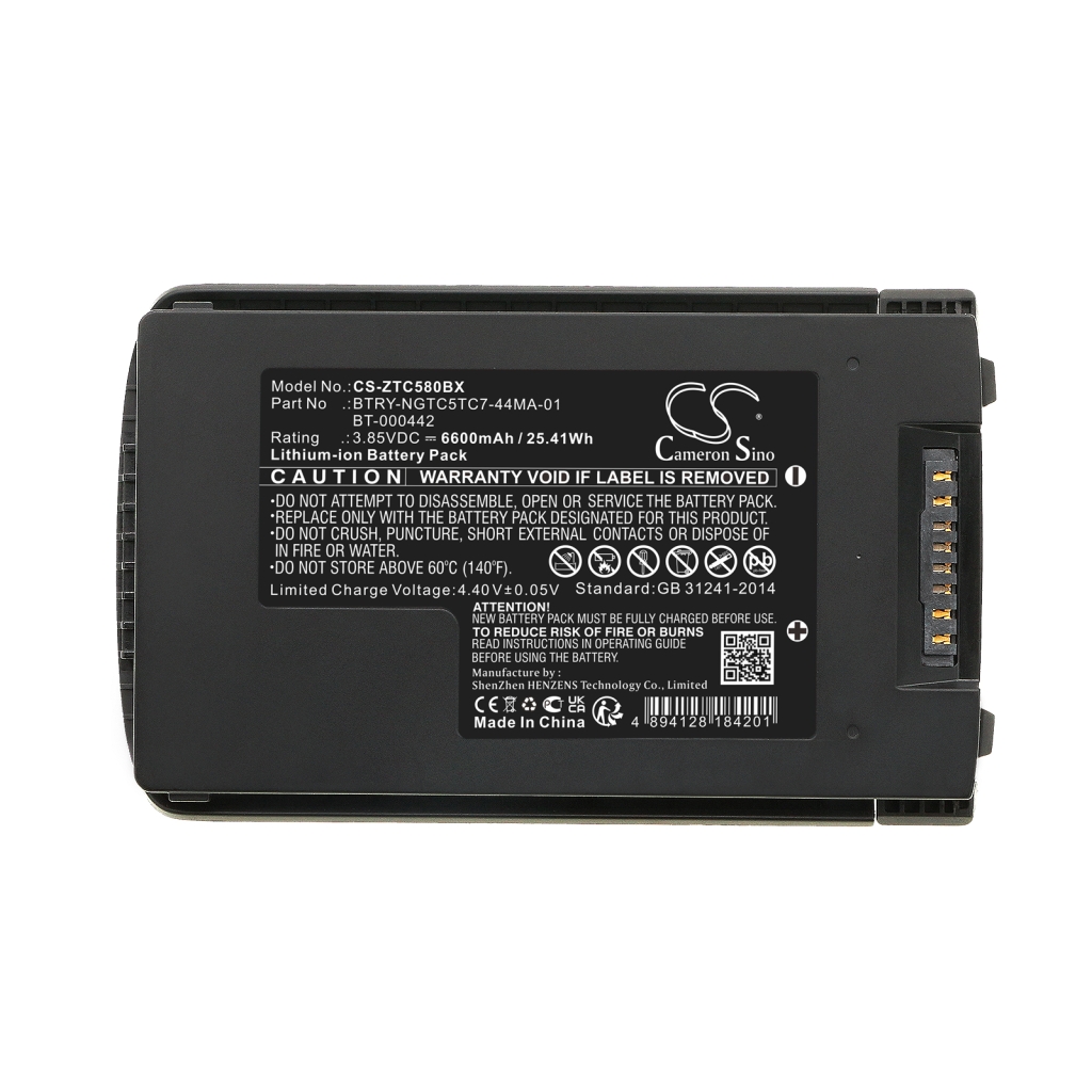 BarCode, Scanner Battery Zebra TC58
