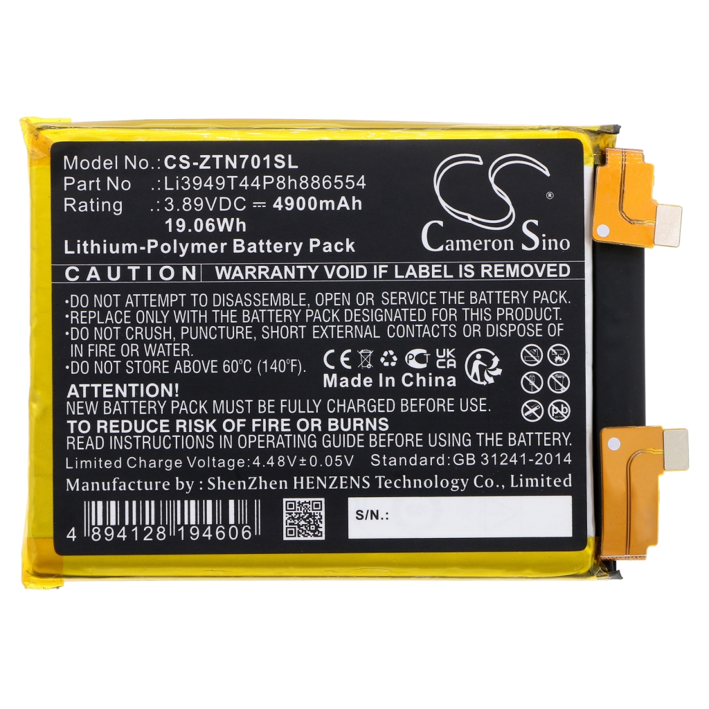 Batterie de téléphone portable ZTE CS-ZTN701SL