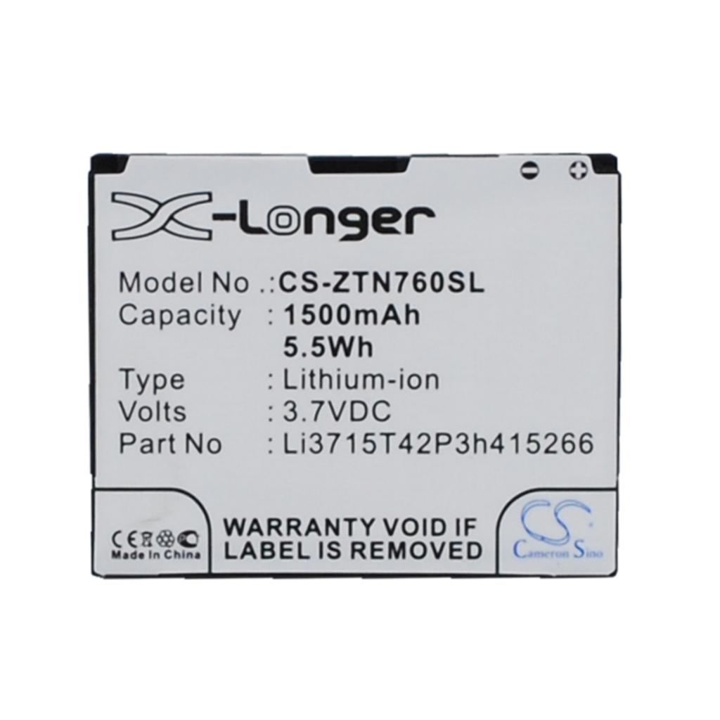 Mobile Phone Battery NET10 CS-ZTN760SL