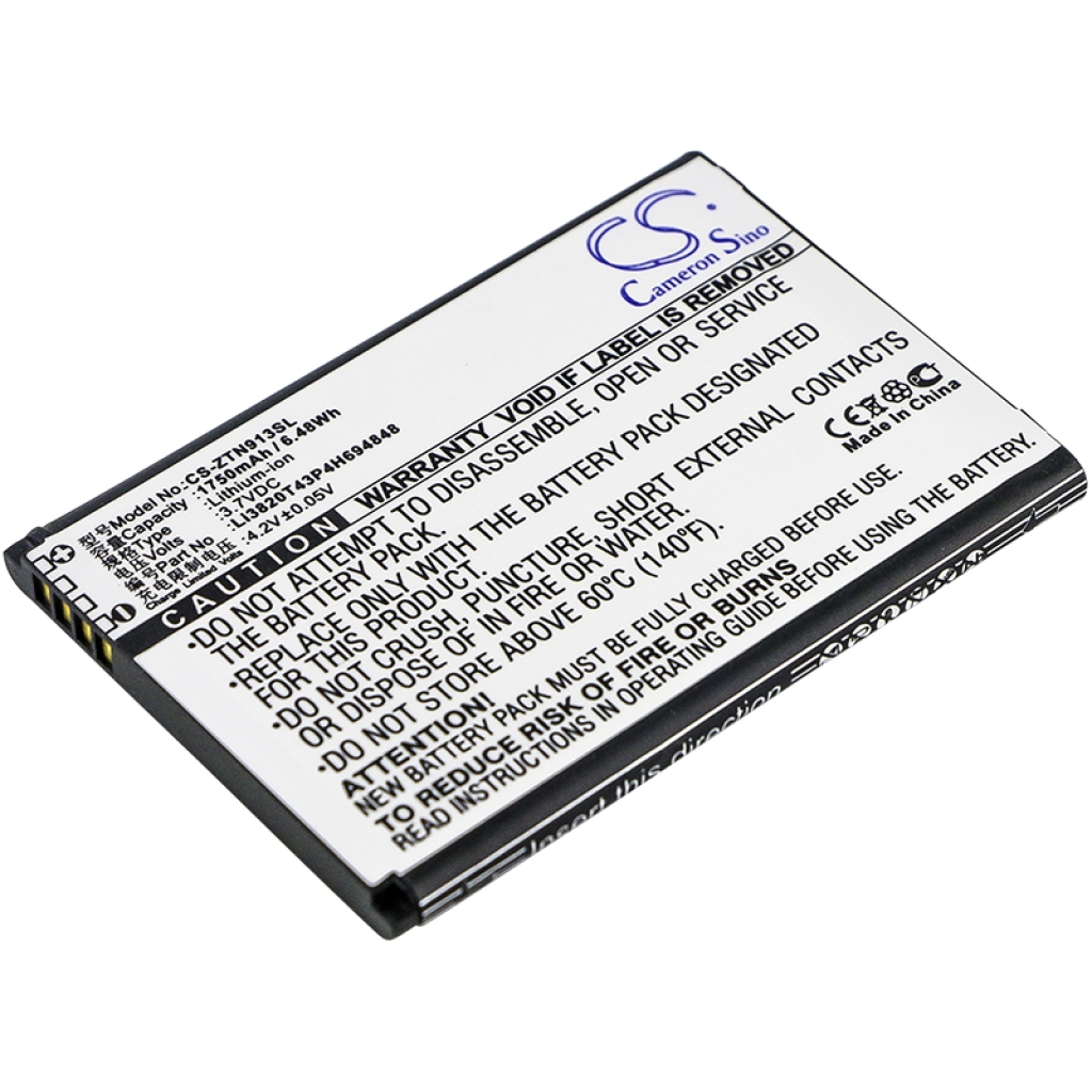 Batterie de téléphone portable ZTE CS-ZTN913SL