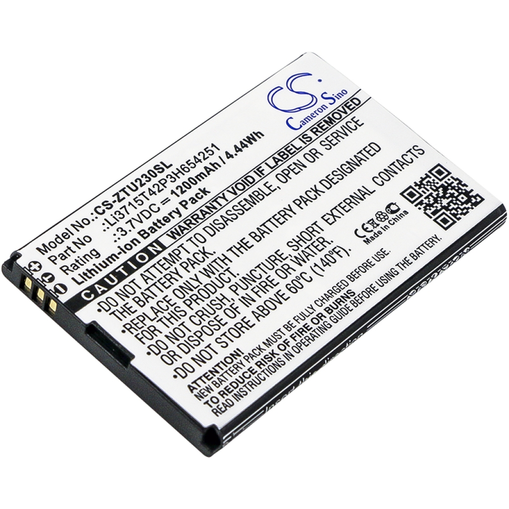 Batteries Remplace Li3715T42P3H654251