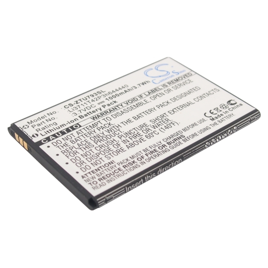 Batterie de téléphone portable ZTE CS-ZTU793SL