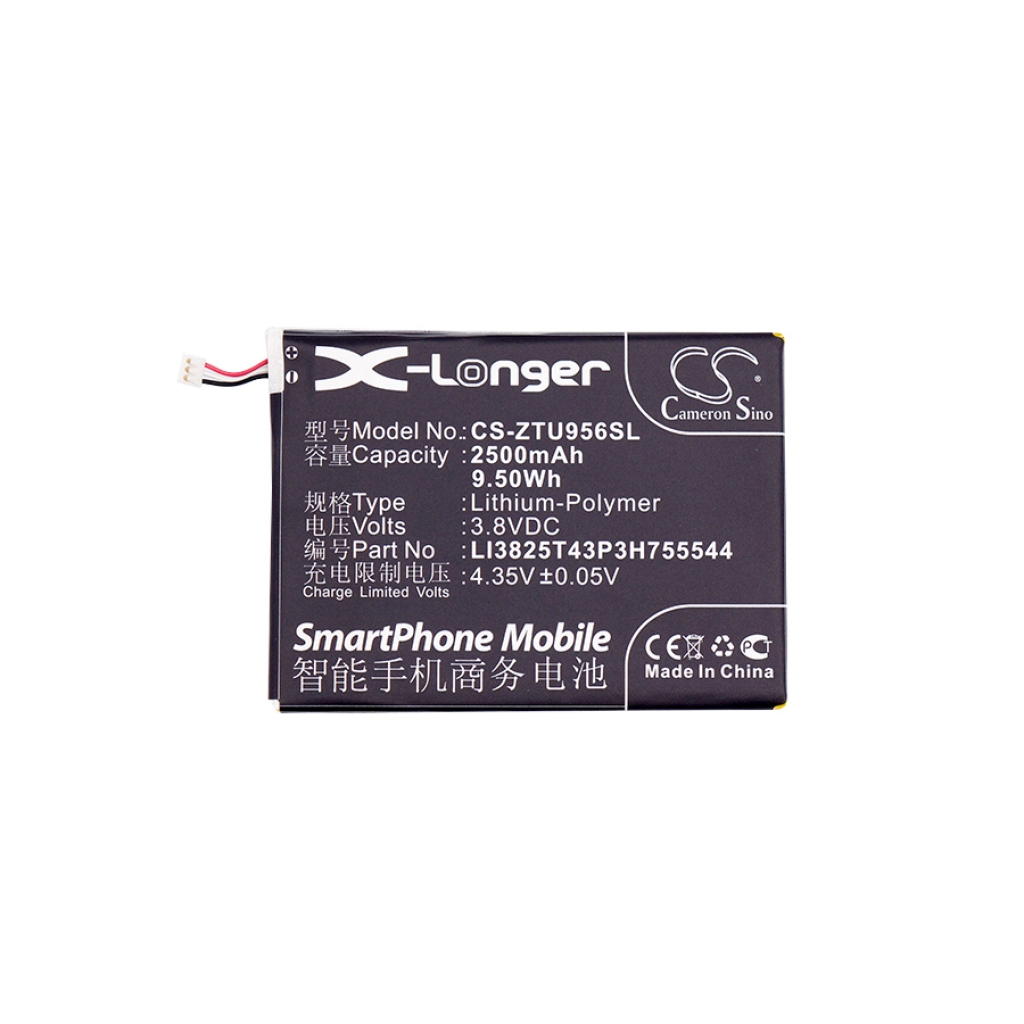 Batterie de téléphone portable ZTE CS-ZTU956SL