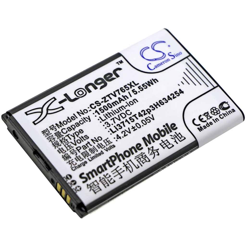 Batterie de téléphone portable ZTE CS-ZTV765XL