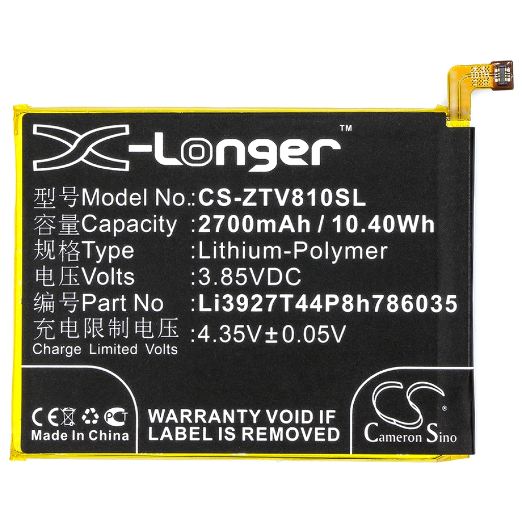 Batterie de téléphone portable ZTE CS-ZTV810SL