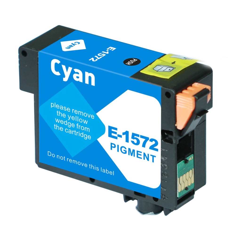Compatible with Epson T1572 / 29.5ml Ink Cyan (Ink cartridges - Pigment)