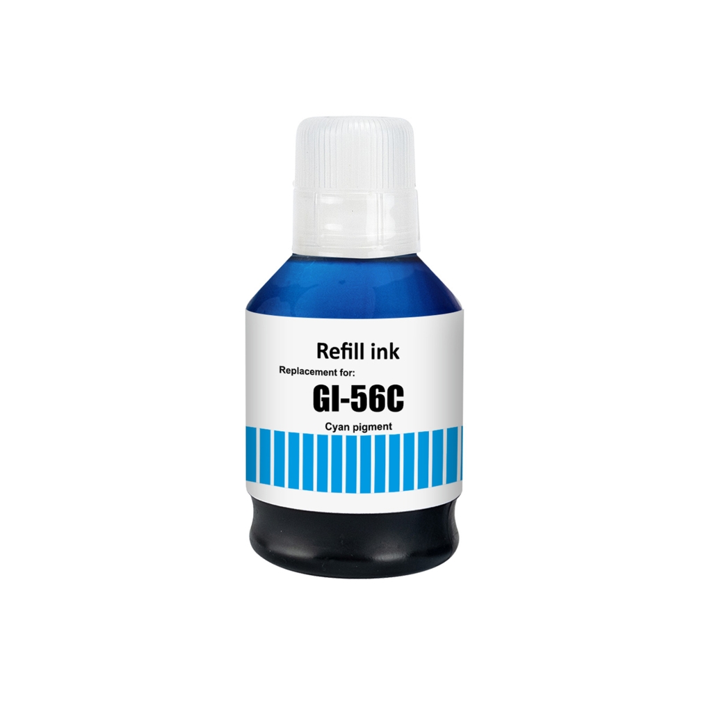 Compatible replacement for Compatible with Canon GI-56C / 135ml Ink Cyan (Printing ink - Pigment)