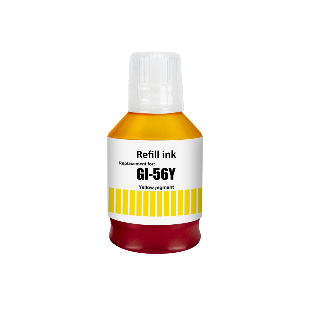 Compatible replacement for Compatible with Canon GI-56Y / 135ml Ink Yellow (Printing ink - Pigment)