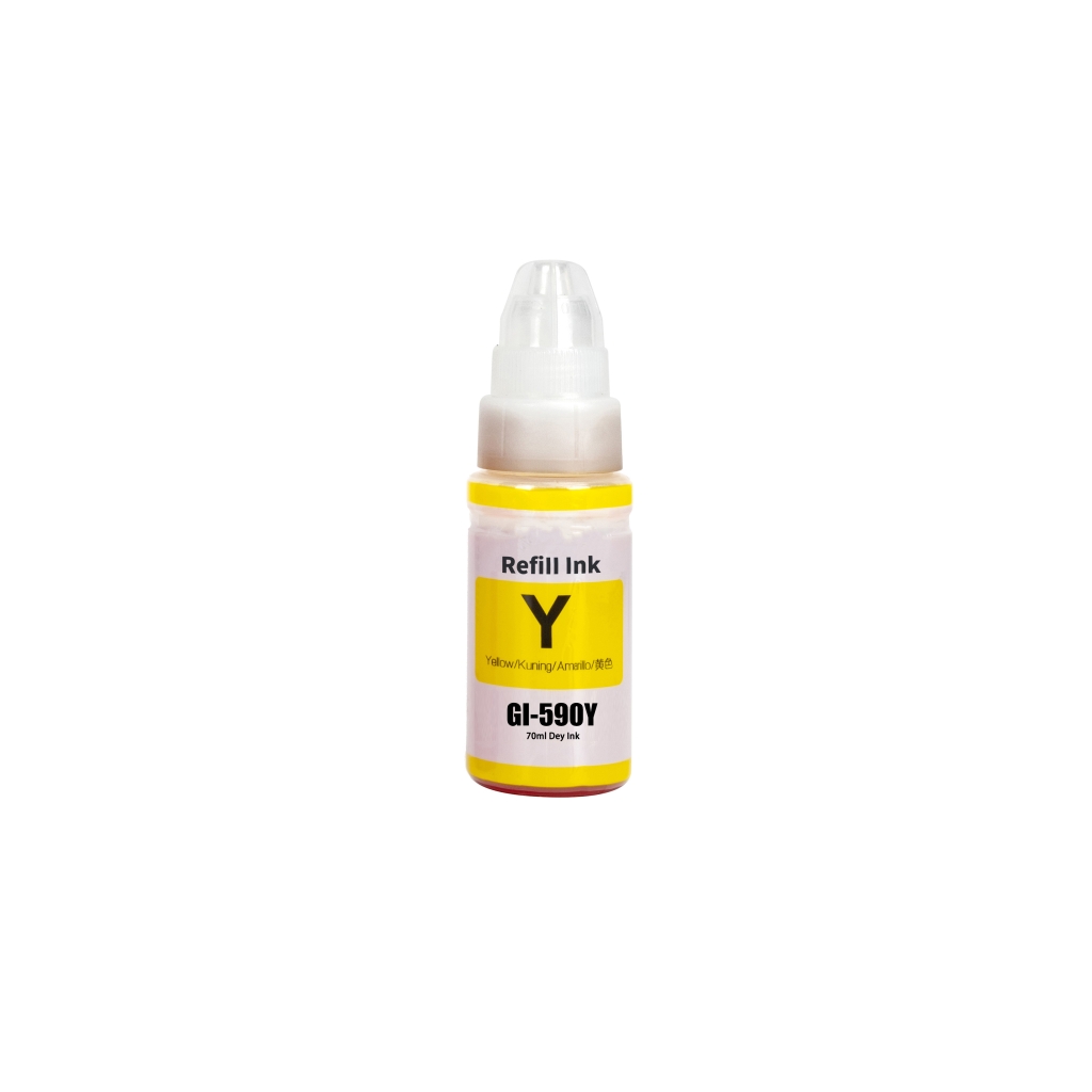 Compatible with Canon GI-590 Y / 70ml Ink Yellow (Printing ink - Dye)
