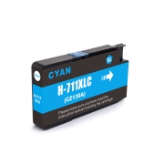 Compatible with HP 711 / 30ml Ink Cyan (Ink cartridges - Dye)