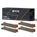 TCTK Toner TN-248XL 4er Set CMYK kompatibel mit Brother DCP-L 3515 CDW, für DCP-L 3520 CDW, für DCP-L 3520 CDW Eco, für DCP-L 3527 CDW, für DCP-L 3555 CDW, für DCP-L 3560 CDW, ersetzt TN248XLBK