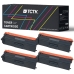 TCTK Toner TN-411 TN-421 TN-431 TN-441 TN-451 TN-461 TN-491 4er Set CMYK kompatibel mit Brother DCP-L 8410 CDN CDW, für HL-L 8260 CDN CDW, für HL-L 8360 CDW, für HL-L 9310 CDW CDWT, ersetzt TN411BK